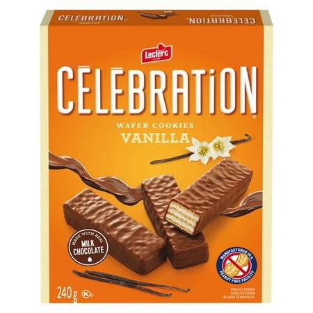 Leclerc Celebration Wafer Cookies, Vanilla (240 g)