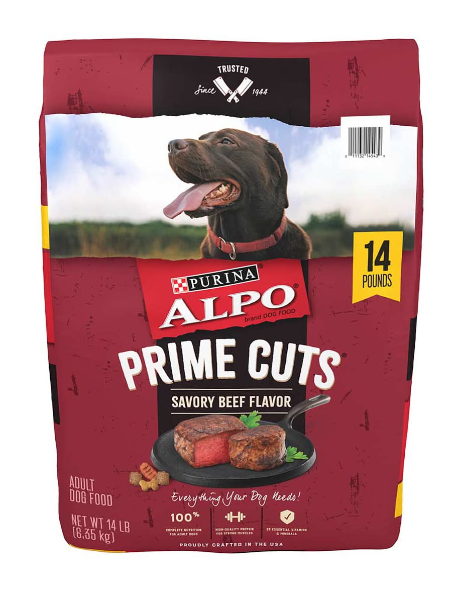 Purina Purina Alpo Prime Cuts Savory Beef Flavor Adult Dry Dog Food 14 Lb