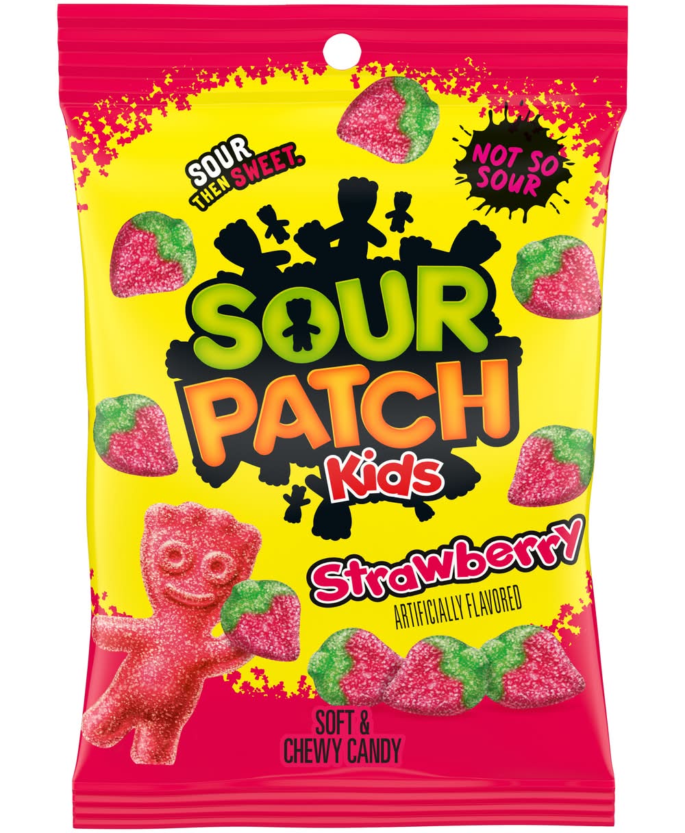 Sour Patch Kids Soft & Chewy Candy, Strawberry (8 oz)