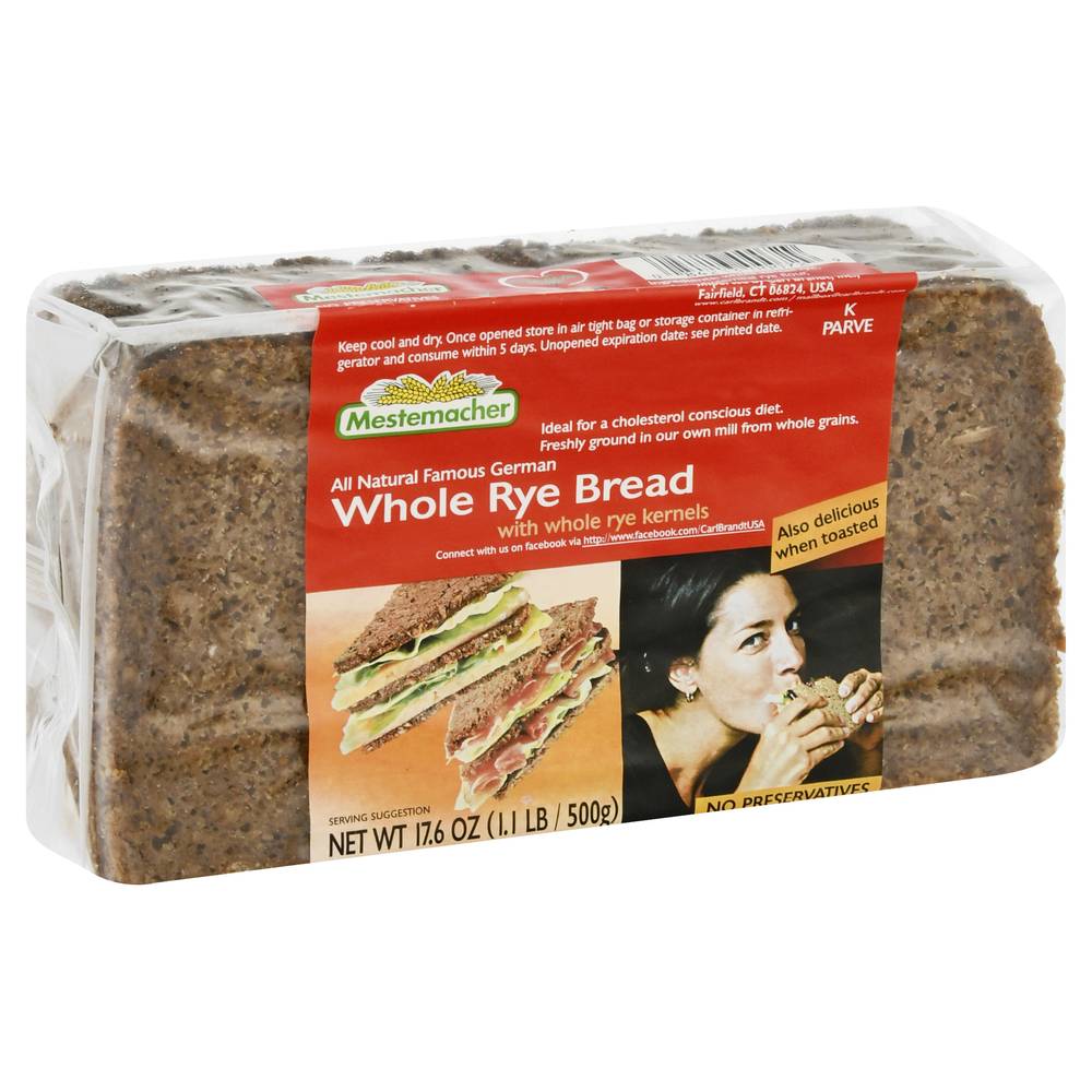 Mestemacher Whole Rye Bread (1.1 lbs)