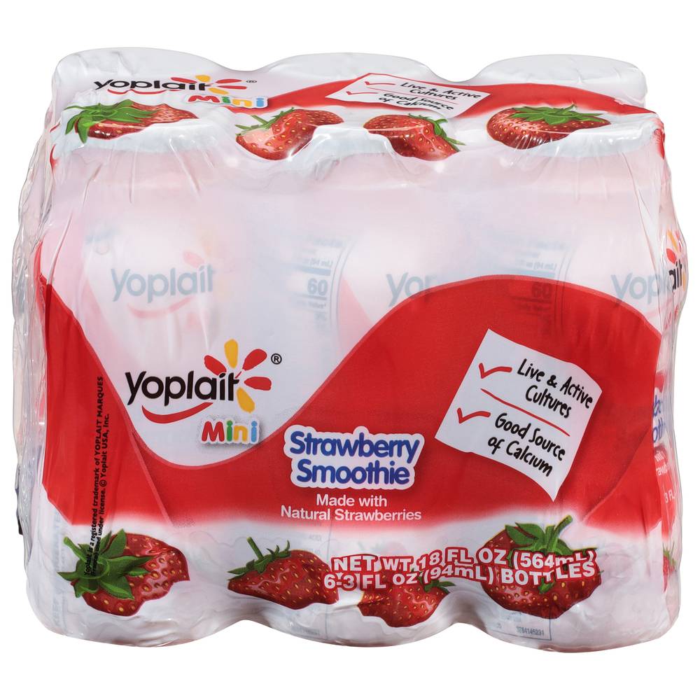 Yoplait Mini Strawberry Smoothie (6 ct)