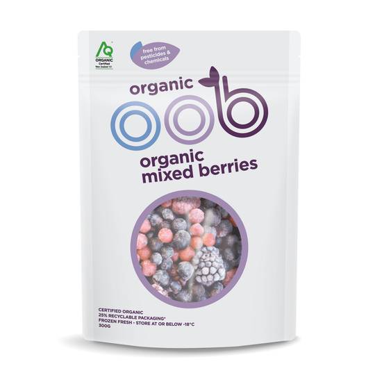 Oob Organic Frozen Mixed Berries 300g