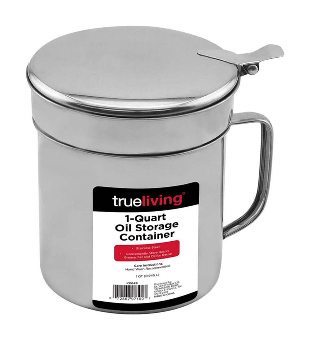 True Living 1-Quart Oil Storage Container