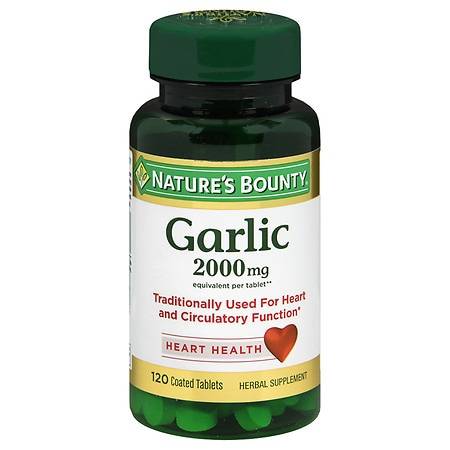 Nature's Bounty Odor-Free Garlic 2000mg, Tablets - 120.0 ea