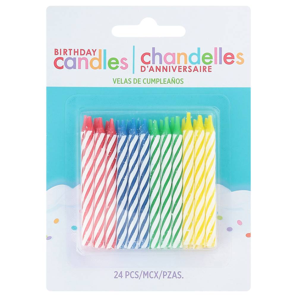 Amscan Assorted Colors Birthday Candles (24 ct)