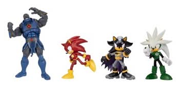 DC X Sonic the Hedgehog Action Figure Multipack Power Vs Speed Ages 3+, 5 in