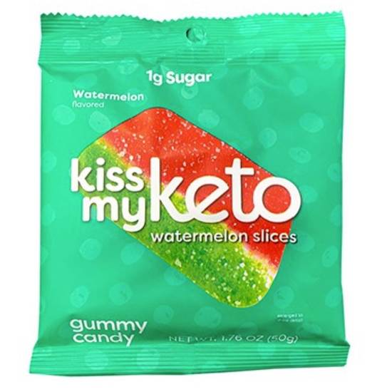 Kiss My Keto Gummy Candy Watermelon Slices (50 g)
