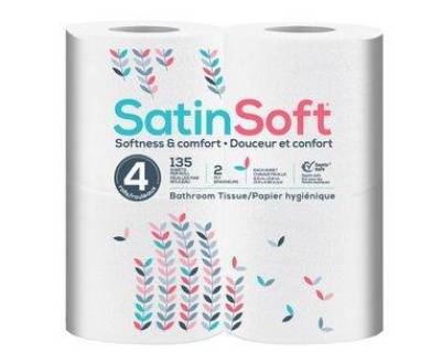 Satin Soft Bathroom Tissue 4's