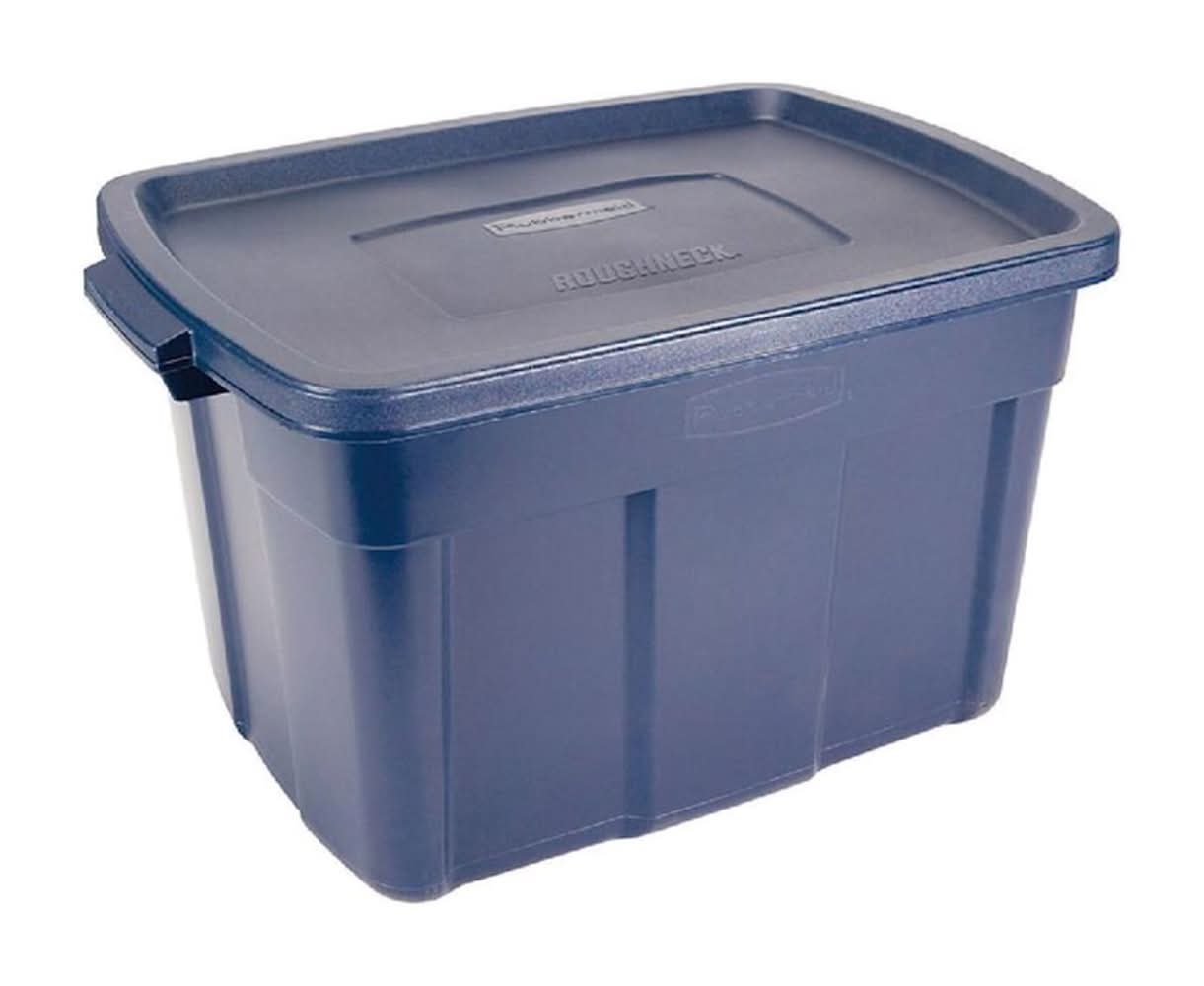 Rubbermaid Roughneck 25 Gal Blue Storage Box 23-5/16 In. H X 18-1/2 In. W X 28.875 In. D Stackable