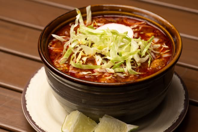 Pozole Rojo de Cerdo