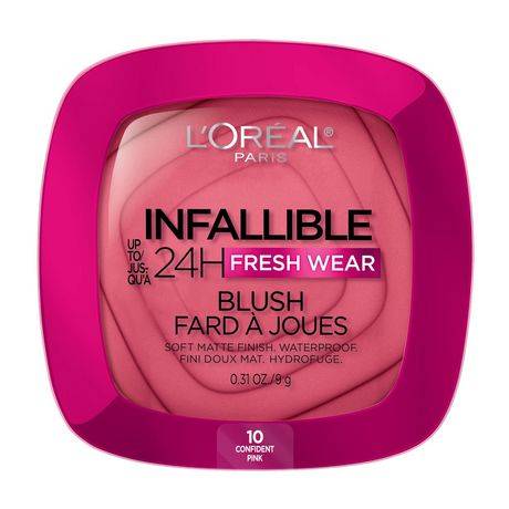 L'Oréal Infallible 24h Freshwear Blush, Confident Pink (9 g)