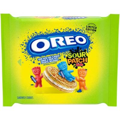 Oreo Sour Patch Kids Sandwich Cookies Limited Edition - 10.68 Oz