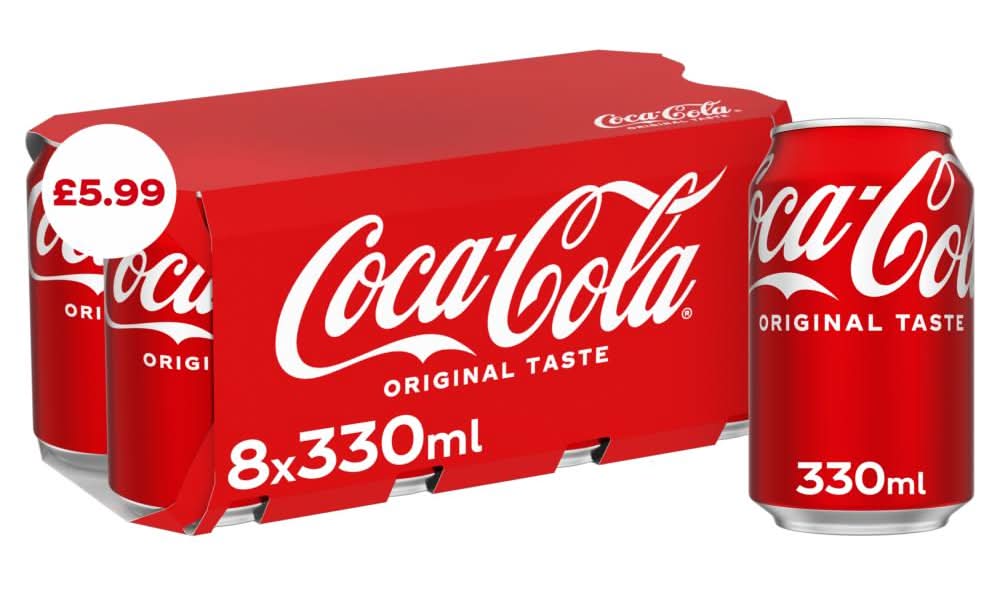 Coca-Cola Original Taste Soda (8 x 330ml)