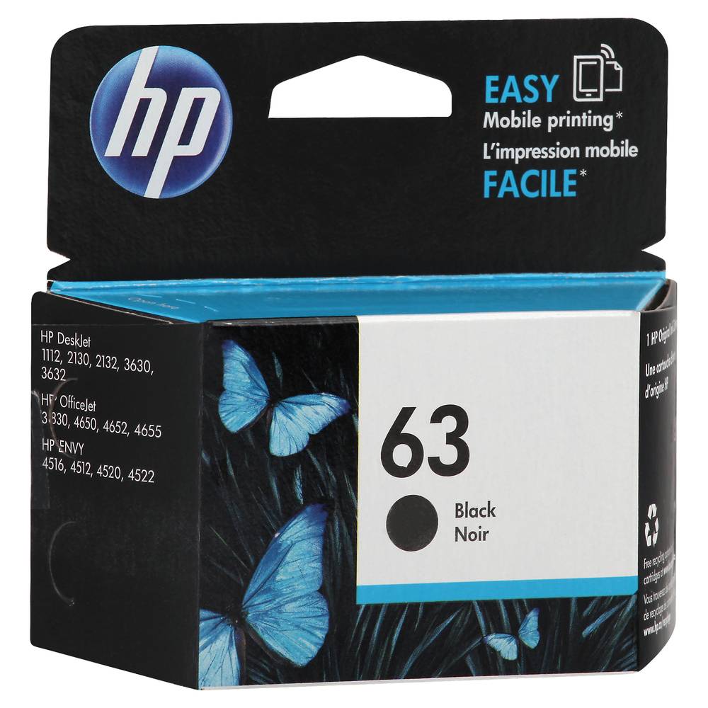 HP Printer Ink Cartridge, Black Noir