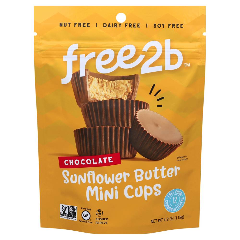 Free2B Sunflower Butter Mini Cups (chocolate)