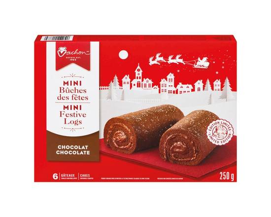 Vachon ·  Mini bûches des Fêtes (250 g) - Chocolate mini festive logs (250 g)