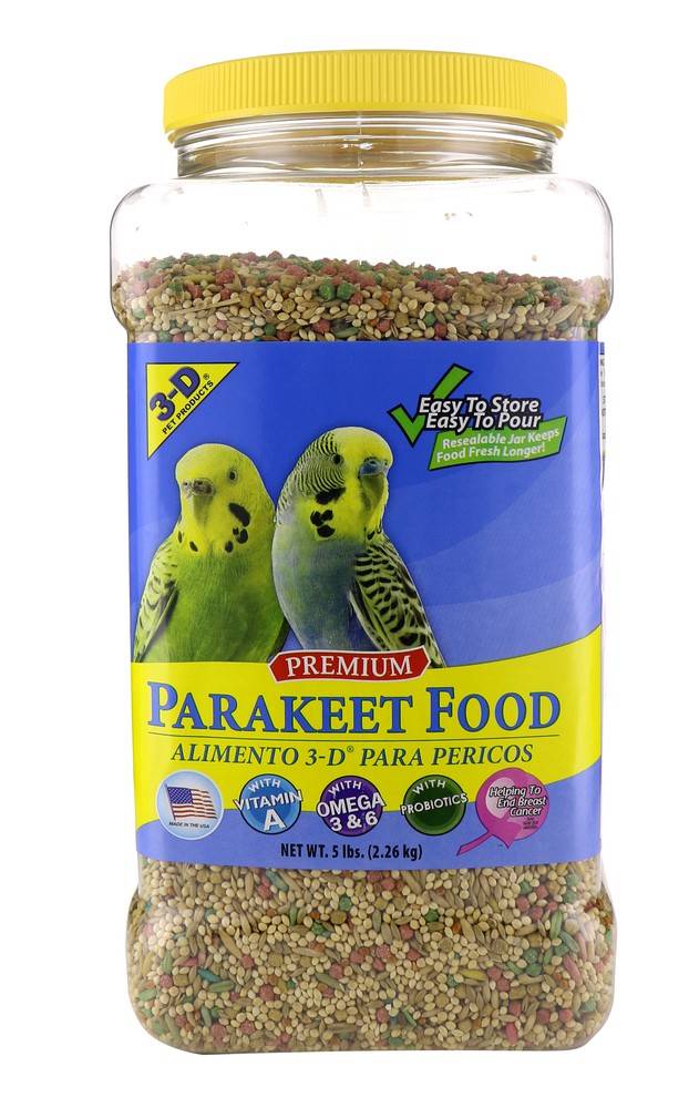 3D Premium Parakeet Food