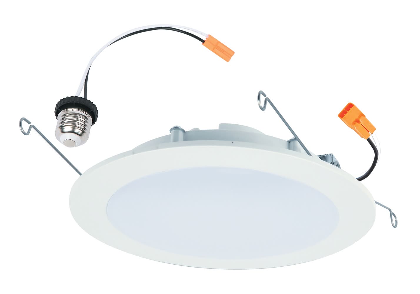Halo HLB Series White 6-in 965 -Lumens Switchable white Round Dimmable LED Wet rated Recessed Downlight