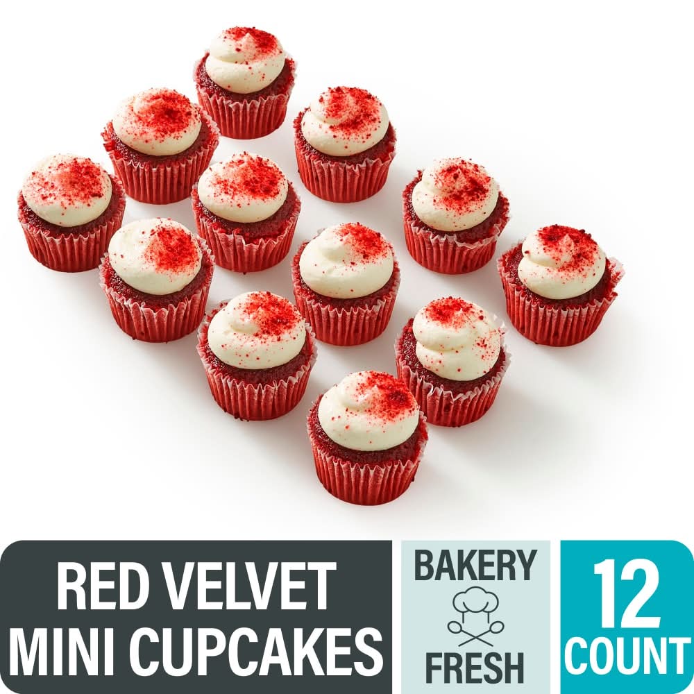Bakery Fresh Red Velvet Mini Cupcakes