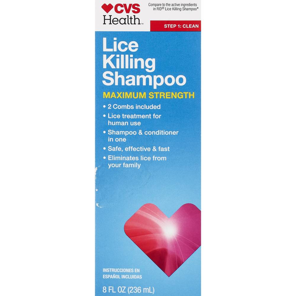 CVS Health Maximum Strength Lice Killing Shampoo, 8 OZ