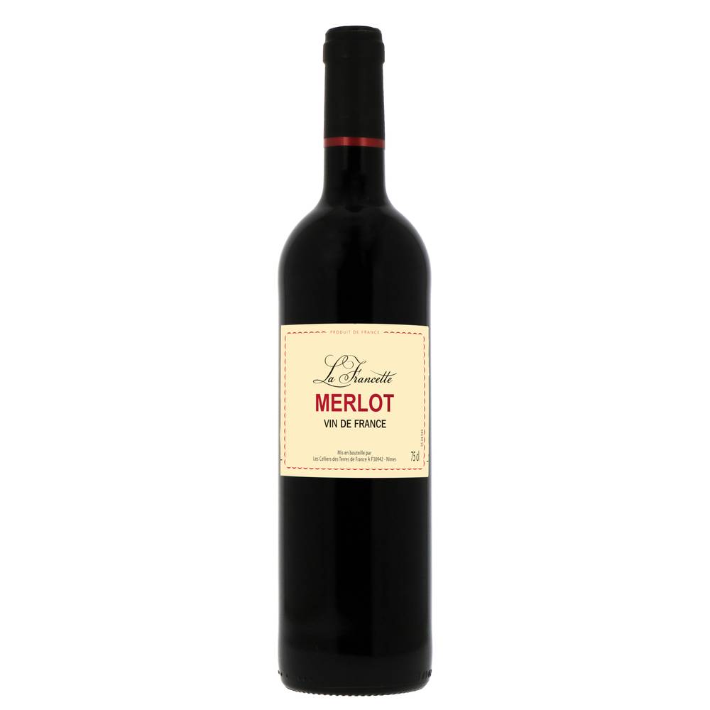 La Francette - Vin rouge de france merlot (750ml)