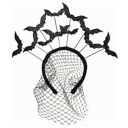 Festive Voice Happy Halloween Adult Bat Headband