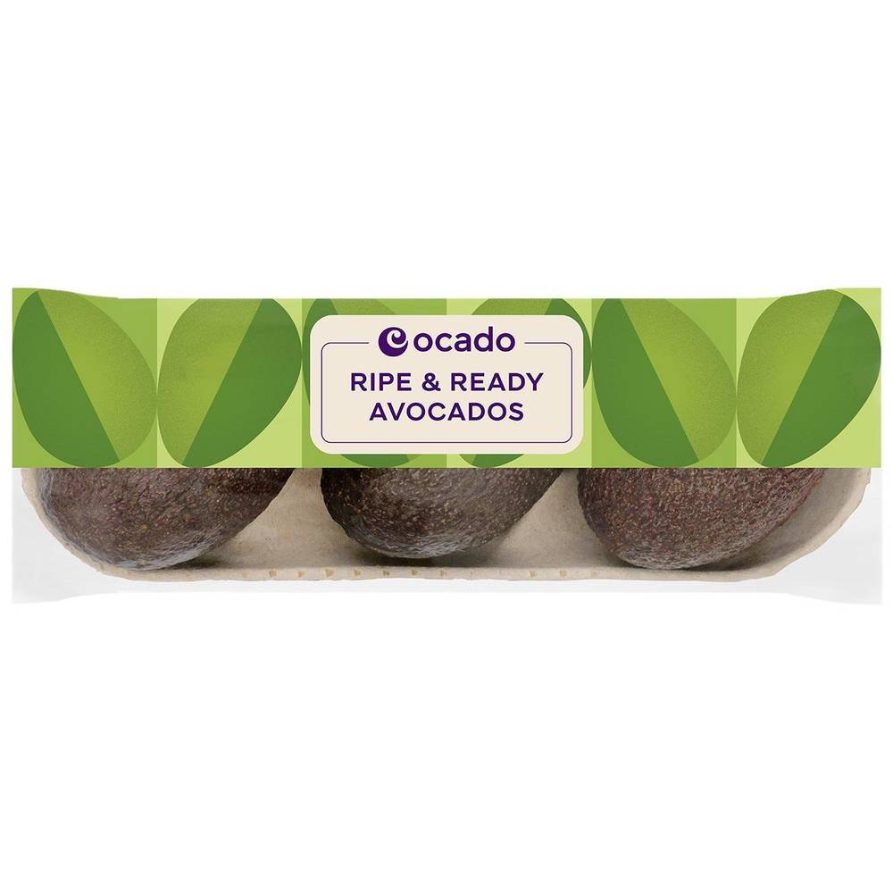 Ocado Medium Ripe & Ready Avocados (3 per pack)