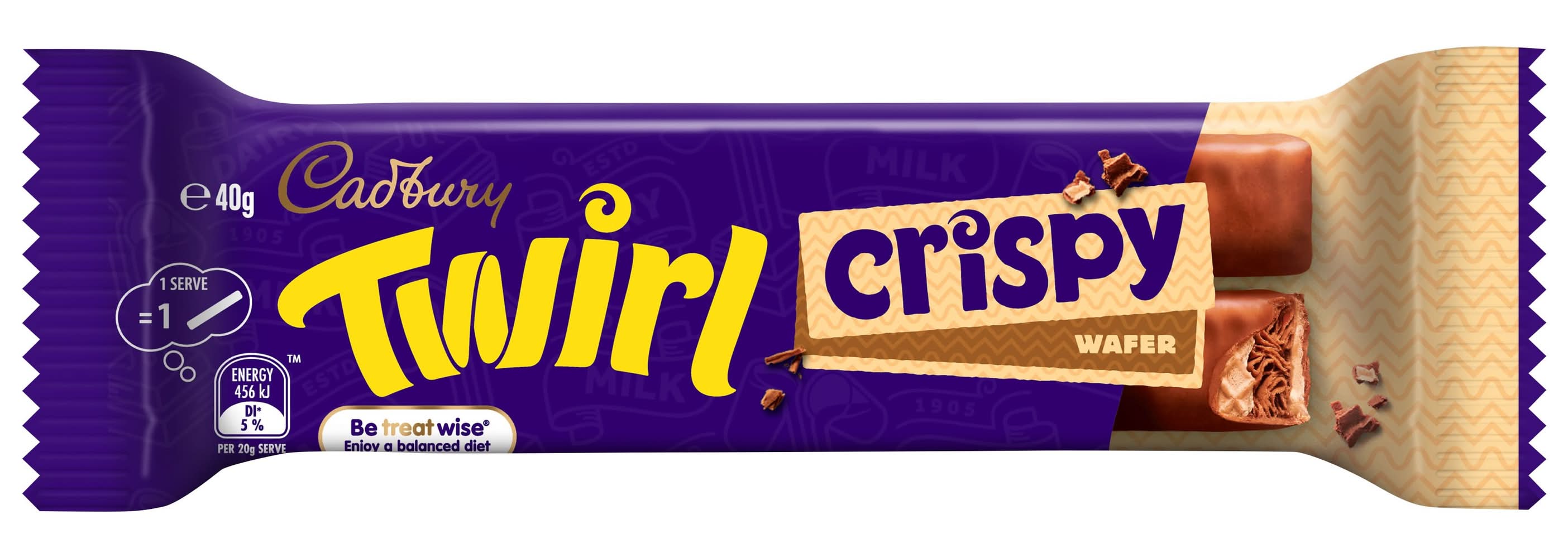 Cadbury Twirl Crispy Wafer Chocolate Bar (40g)