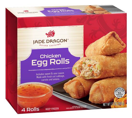 Jade Dragon Chicken Egg Rolls