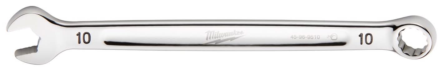 Milwaukee Max Bite 10 Mm X 10 Mm 6 And 12 Point Metric And Sae Combination Wrench 0.89 In. L 1 Pc