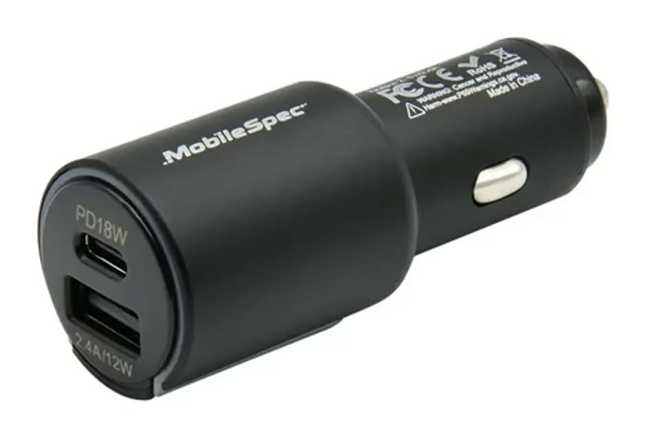 MobileSpec 30W Dual Port Car Charger