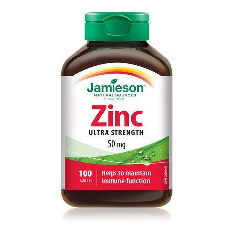 Jamieson Zinc Tablets 50 mg
