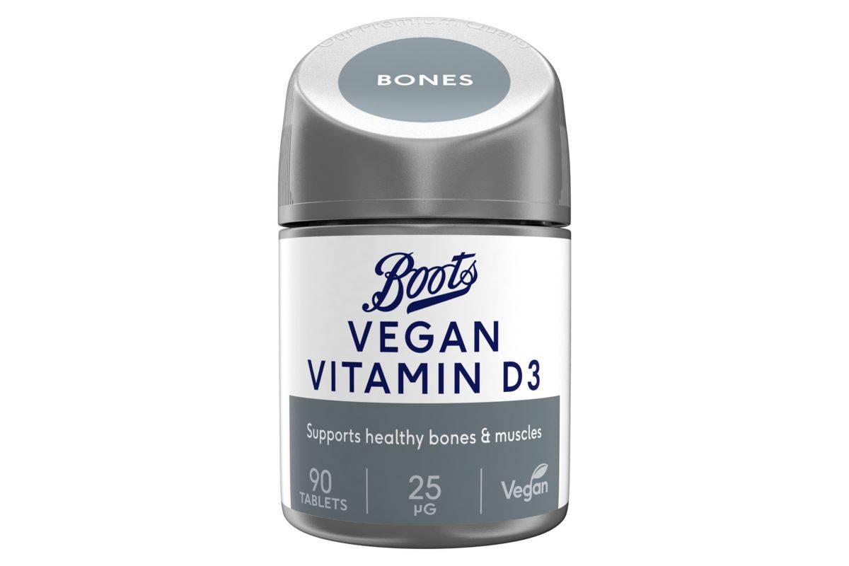 Boots Vegan Vitamin D3 25?g 90 tablets (3 month supply)