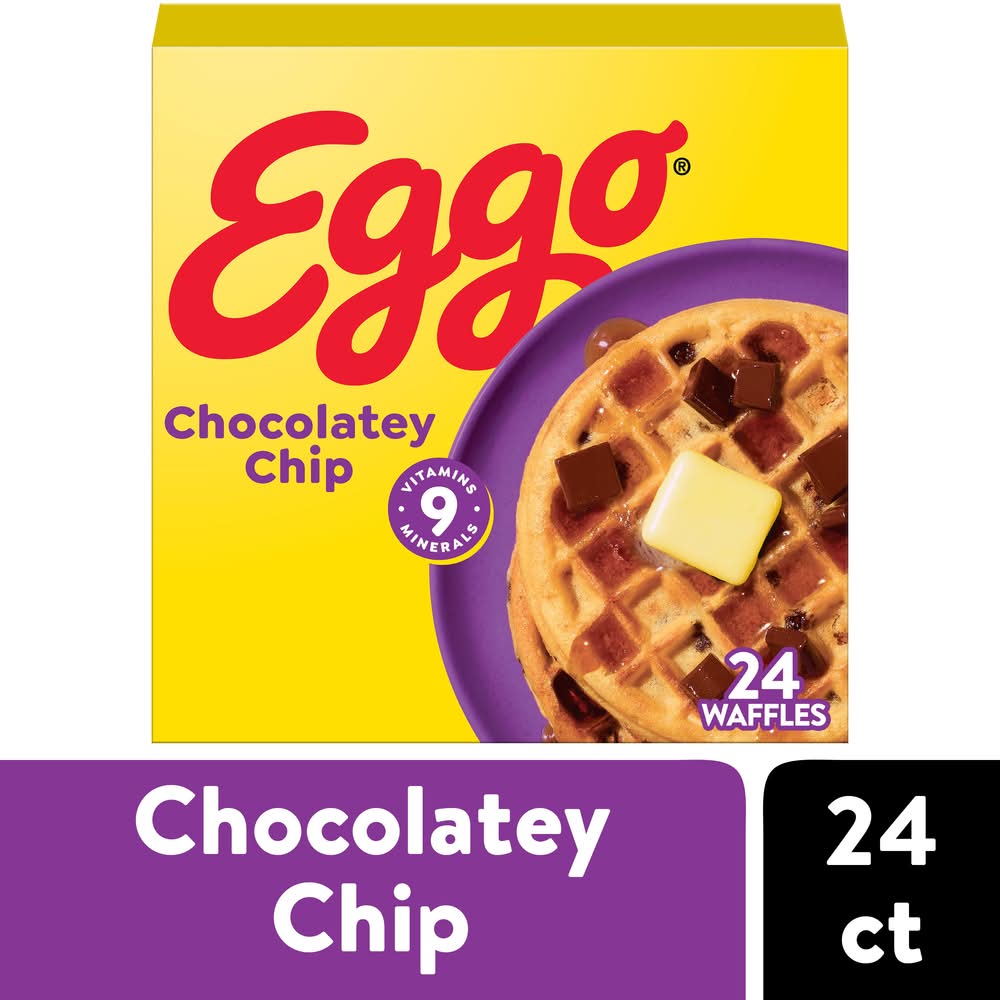 Kellogg's Family pack Waffles, Chocolatey Chip (29.6 oz, 24 ct)