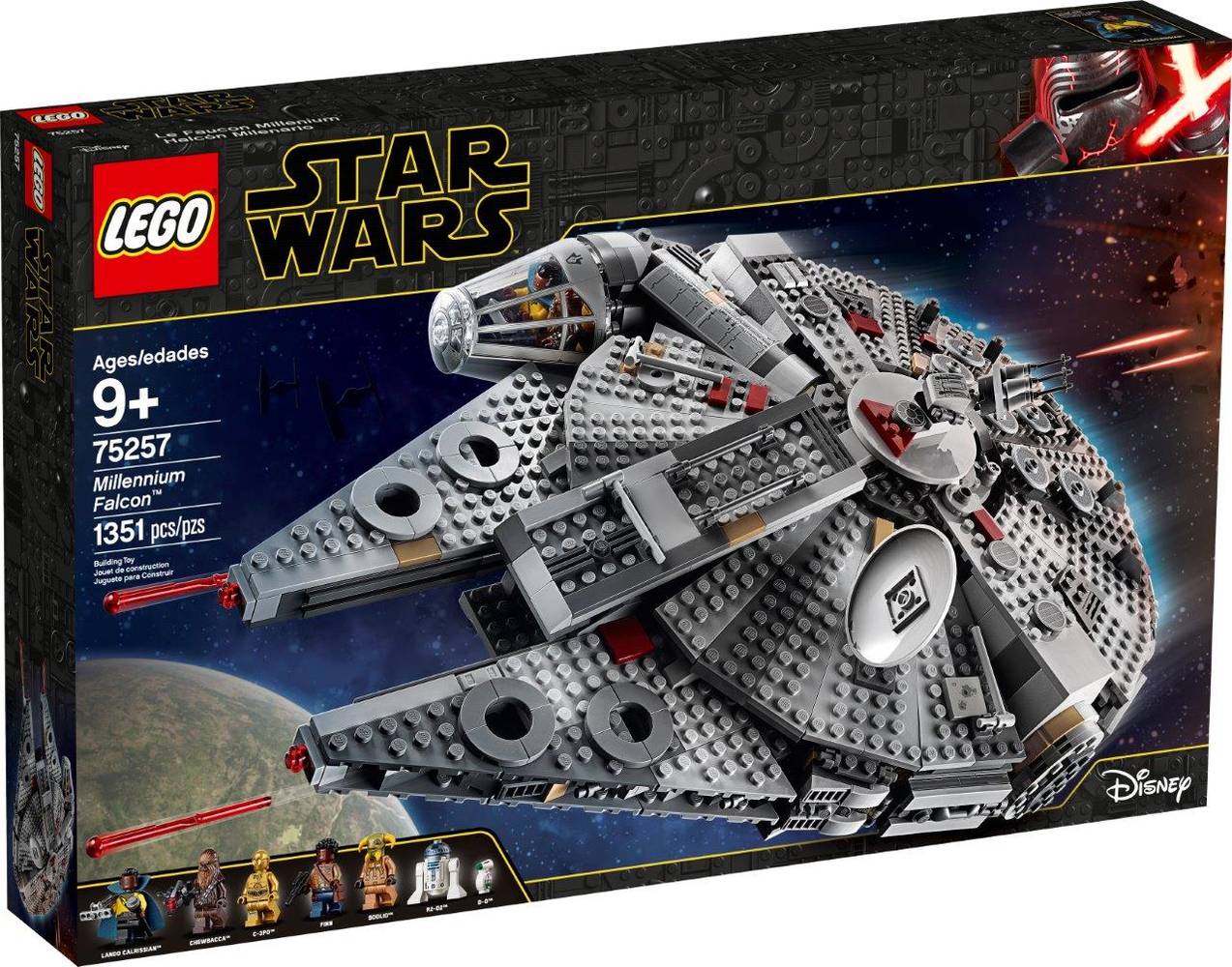 Lego star wars halcón milenario 75257