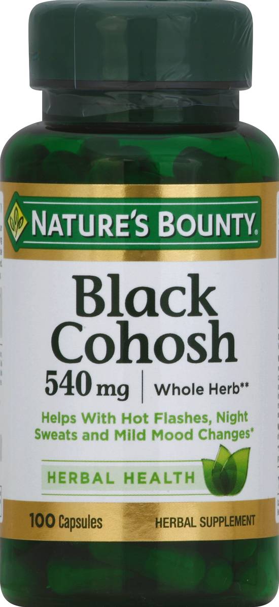 Nature's Bounty Black Cohosh 540 mg Whole Herb (100 ct)