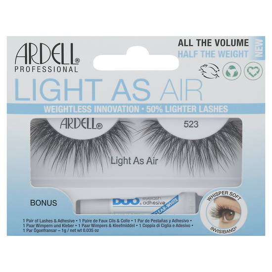 Ardell 523 Light As Air Lashes & Adhesive