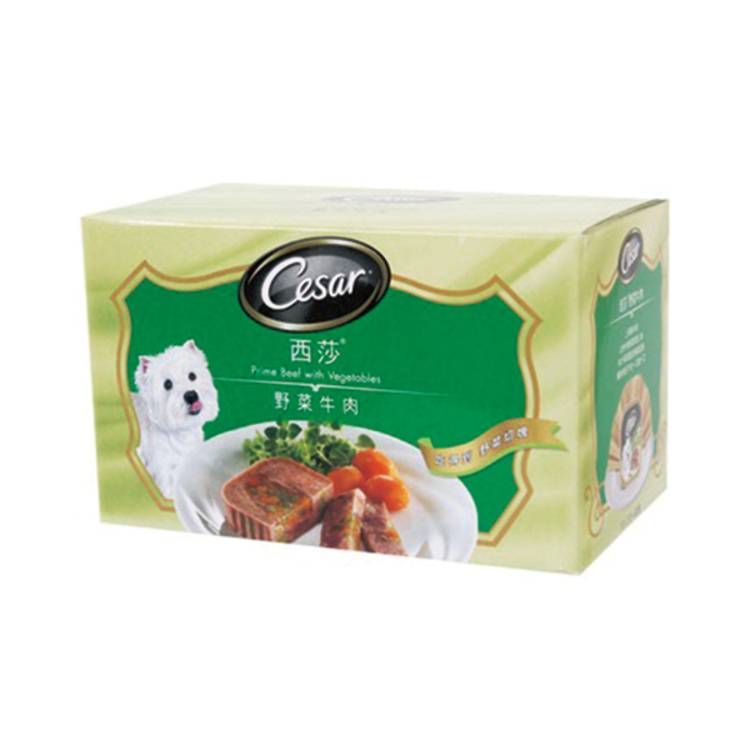 西莎狗餐盒-野菜+牛肉100g*6盒/組#616785