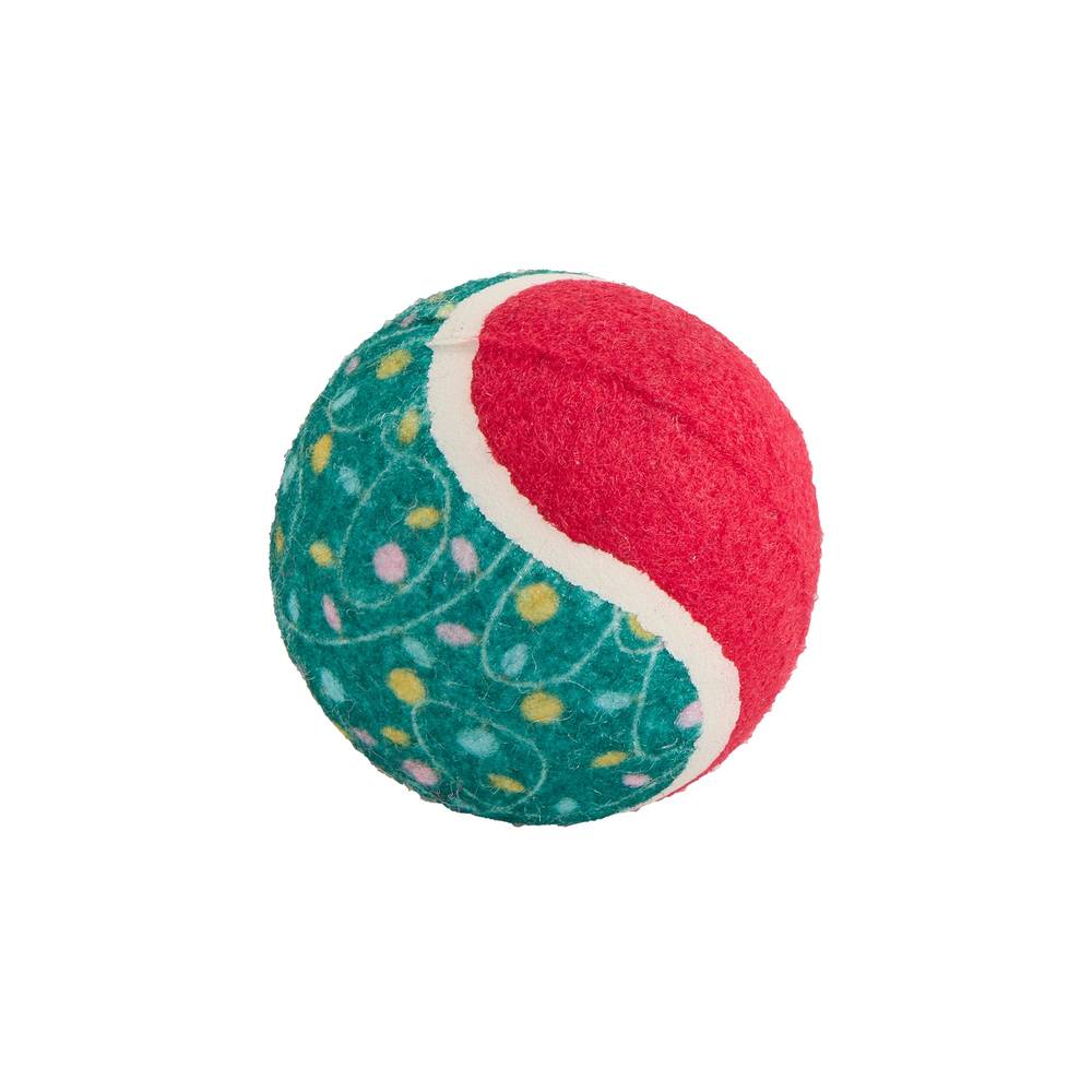 Merry & Bright Christmas Lights Tennis Ball Dog Toy, Assorted