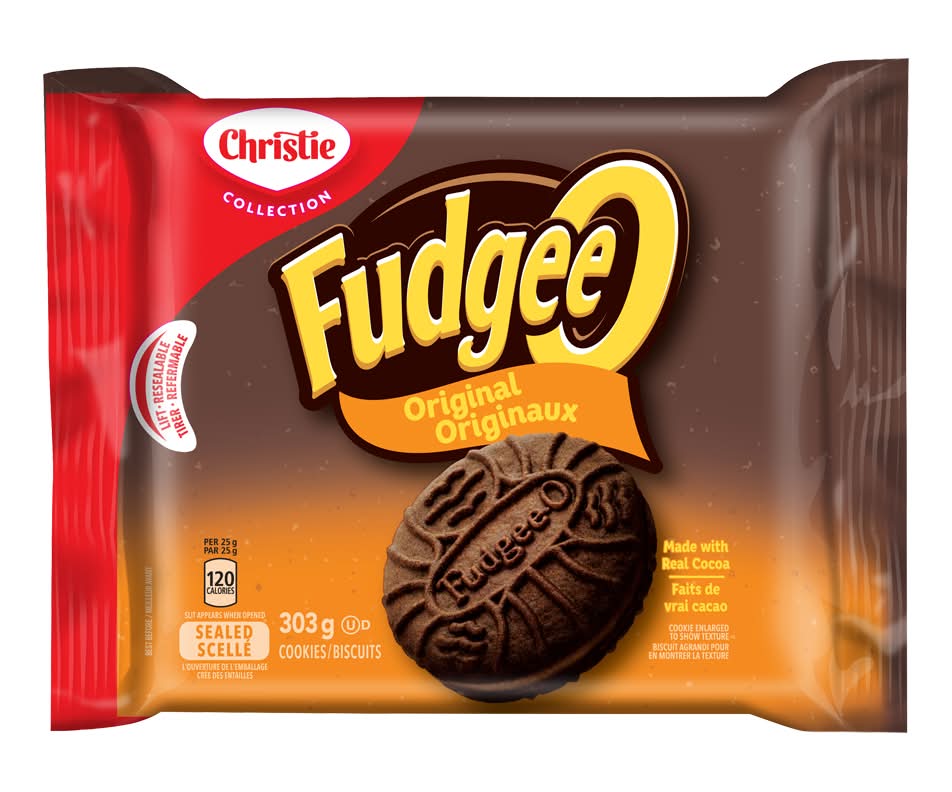 Fudgee-o biscuits sandwich fourrés à la crème - cream filled sandwich cookies (chocolat)