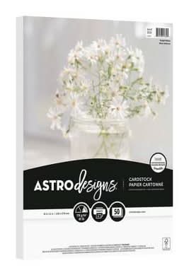Neenah Creative Collection Basics Cardstock Paper, Size 8.5x11 in, White (50 ct)