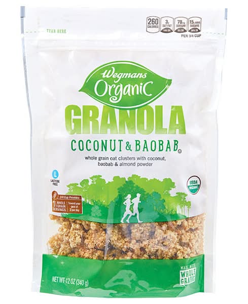 Wegmans Organic Coconut & Baobab Granola