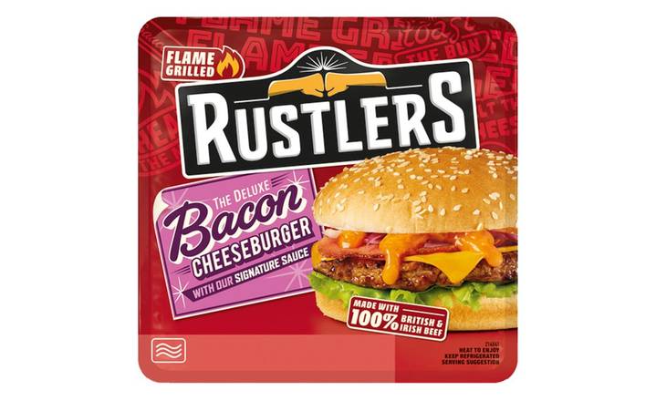 Rustlers The Deluxe Bacon Cheese Burger 191g (383666)
