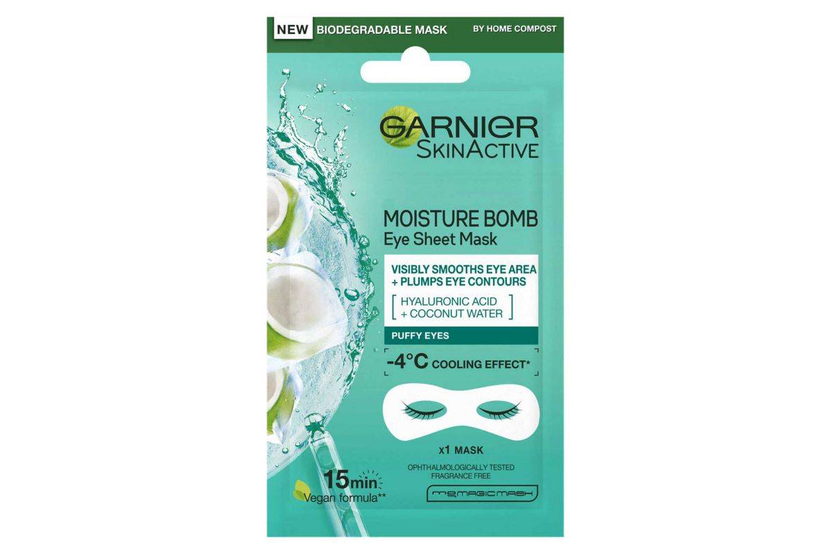 Garnier Moisture Bomb Hyaluronic Acid And Coconut Water Eye Sheet Mask 6g