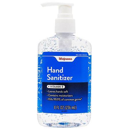 Walgreens Hand Sanitizer + Vitamin E - 8.0 fl oz
