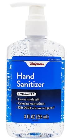 Walgreens Hand Sanitizer + Vitamin E (8 fl oz)