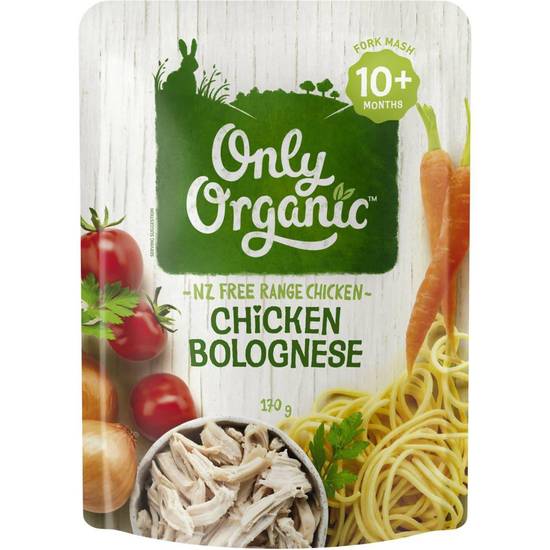 Only Organic Pouch Chicken Bolognese 10m+ 170g