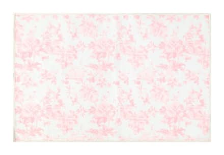 Washable Rug 24inx36in Pink Floral
