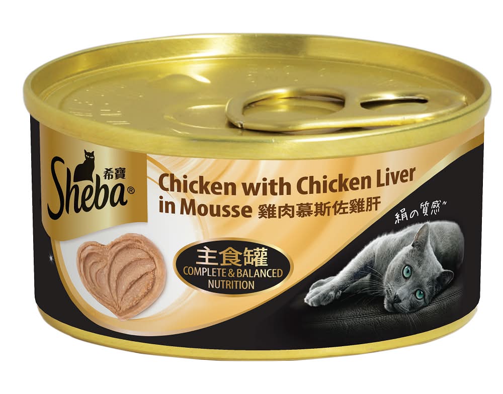 Sheba主食罐 雞肉慕斯佐雞肝 <70g克 x 1 x 1Can罐>