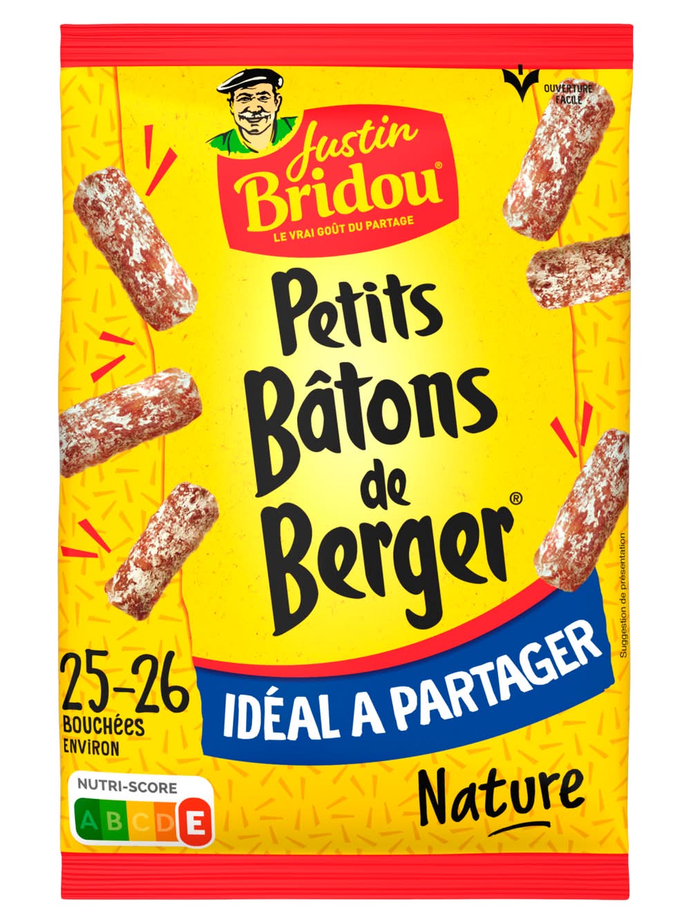 Justin Bridou - Petits bâtons de berger nature (160g)